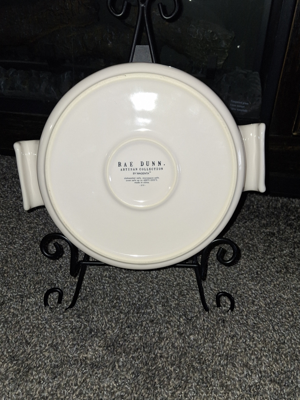❤️ NEW!! Rae Dunn White Ceramic Baker with Red Heart Script - Picture 3 of 5